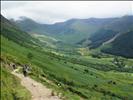 Descending the valley